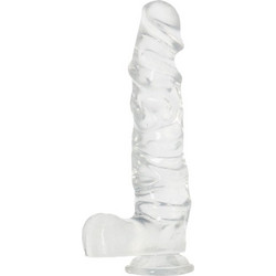 Toyz4lovers Real Rapture Natural Living Sky Emotion Ρεαλιστικό Dildo με Βεντούζα & Όρχεις 24.5cm Clear