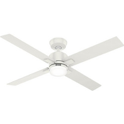 Hunter Mila 52923 Ανεμιστήρας Οροφής 132cm 13W με Φως & Τηλεχειριστήριο Λευκός