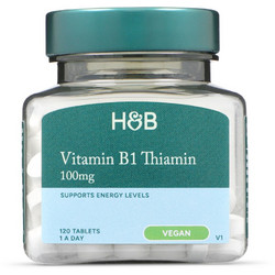 Holland & Barrett Vitamin B1 Thiamin 100mg 120 Ταμπλέτες