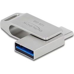 DeLOCK 54076 128GB USB Stick 3.2 Gen 1 με USB-A & USB-C