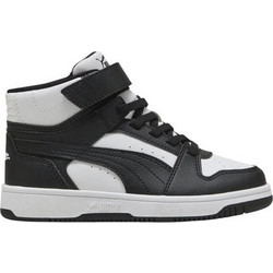 Puma Rebound Παιδικά Sneakers Μποτάκια Μαύρα Λευκά 408801-01