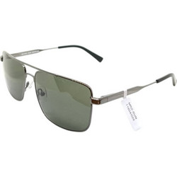 Moritz MZ11604 MJ02 Ανδρικά Γυαλιά Ηλίου Τετράγωνα Μεταλλικά Ασημί με Πράσινο Φακό