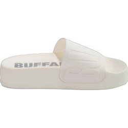 Buffalo Lake Bold Γυναικείες Παντόφλες Καλοκαιρινές Flatforms Λευκές BUF1611078