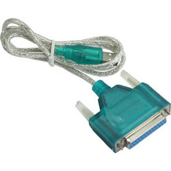 Powertech CAB-U044 Καλώδιο RS-232 DB25 Female to USB-A 1.5m Transparent Green