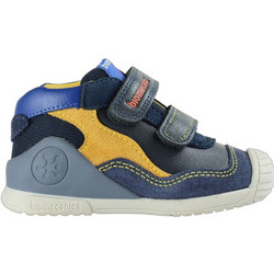 Biomecanics Παιδικά Sneakers Μποτάκια Navy Μπλε Κίτρινα 261122-A183