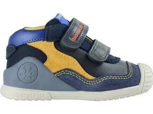 Biomecanics Παιδικά Sneakers Μποτάκια Navy Μπλε Κίτρινα 261122-A183