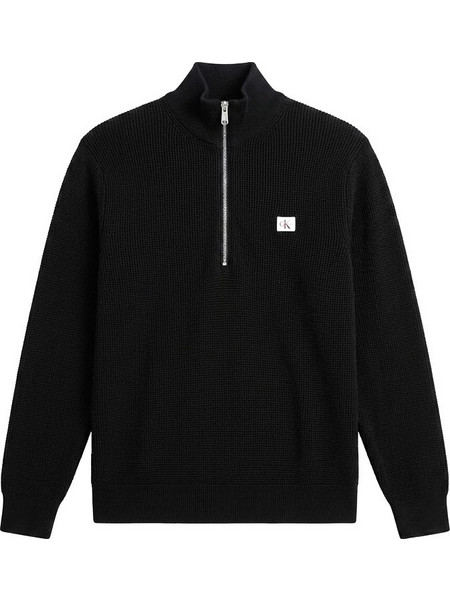 Calvin Klein Ανδρικό Πουλόβερ με Φερμουάρ Μαύρο LV04RH327G-UB1