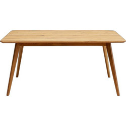Kare Design Τραπέζι Τραπεζαρίας Memo Μασίφ Ξύλο 160x90x75cm Καφέ