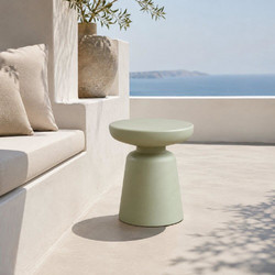 Nextdeco Βοηθητικό Τραπεζάκι Σαλονιού Στρογγυλό Πλαστικό Φ40xΥ45cm 51216-05