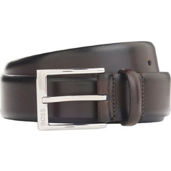 Hugo Boss Elloy Ανδρική Ζώνη Δερμάτινη Σοκολατί 50482241-202