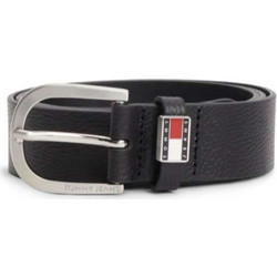 Tommy Jeans Ανδρική Ζώνη Δερμάτινη Μαύρη AM0AM14461-BDS