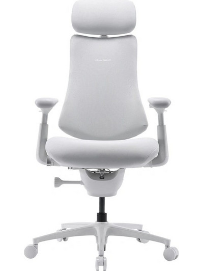 LiberNovo Omni Pro 48 Καρέκλα Διευθυντική με Προσκέφαλο Ανάκλιση και Ρυθμιζόμενα Μπράτσα Λευκή PRO48CN
