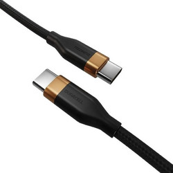 Duracell DRU5010A Braided USB-C to USB-C 60W 1m Black