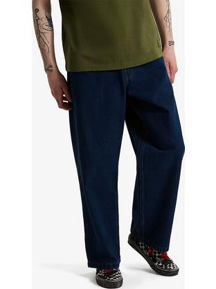 Vans Drill Chore Ανδρικό Τζιν Παντελόνι Relaxed Εφαρμογή Navy Μπλε VN000XHFDRR