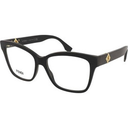 Fendi FE50117I 001 Γυναικείος Σκελετός Γυαλιών Οράσεως Κοκάλινος Μαύρος