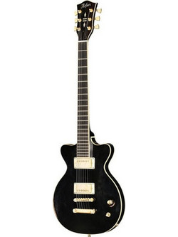 Hofner H4800-RLC-CB Ηλεκτρική Κιθάρα Double Cut με Μαγνήτες HH & Ταστιέρα Ebony Classic Black Relic