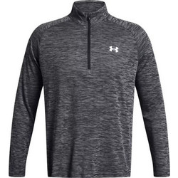 Under Armour Tech Textured 1/2 Ανδρικό Αθλητικό T-Shirt Ανθρακί 1382797-001