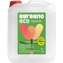 Egreeno Eco Υγρό Απορρυπαντικό Πλυντηρίου Οικολογικό για Λευκά Σκούρα & Μαύρα Ρούχα 200 Μεζούρες 5lt
