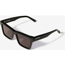 Off White 1037 1007 Ανδρικά Γυαλιά Ηλίου Τετράγωνα Κοκάλινα Μαύρα με Καφέ Φακό