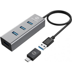 GrauGear G-HUB4-AC USB Hub 3.0 USB-A με 4 Θύρες USB-A