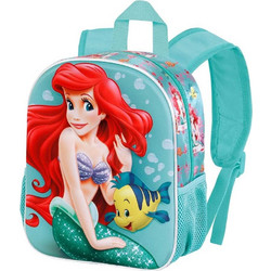 Karactermania The Little Mermaid Ariel 3D Σχολική Τσάντα Πλάτης Νηπιαγωγείου Τιρκουάζ 08800