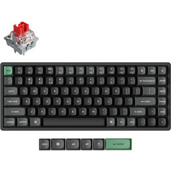 Keychron K2 Ultra 8K Ασύρματο Μηχανικό Gaming Πληκτρολόγιο TenKeyLess με Keychron Apex Red Διακόπτες RGB Black