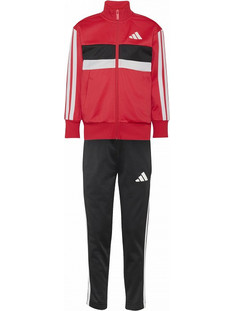 Adidas Παιδικό Σετ Φόρμας Κόκκινο Μαύρο KZ0117