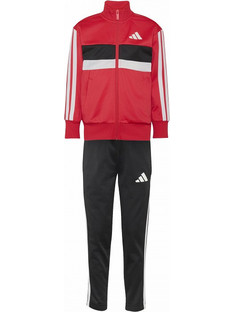 Adidas Παιδικό Σετ Φόρμας Κόκκινο Μαύρο KZ0117