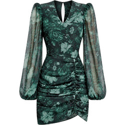 Lynne Mini Φόρεμα για Γάμο / Βάπτιση Floral Κυπαρισσί 0156-0511009-51