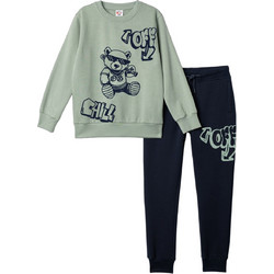 Funky Παιδικό Σετ Φόρμας Πράσινο Mint Navy Μπλε 227-117133-2