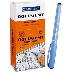 Centropen Document Στυλό 0.3mm Μαύρο 10τμχ