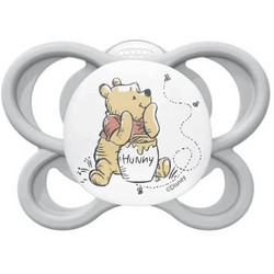 Nuk Perfect Match Air Winnie Ορθοδοντική Πιπίλα Σιλικόνης 6-18m Γκρι