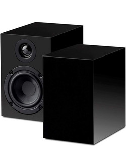 Project Audio Speaker Box 3 E Ζεύγος Ηχείων Hi-Fi Βιβλιοθήκης 80W 2 Δρόμων Black High Gloss
