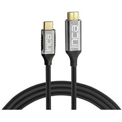 Inca Καλώδιο HDMI 1.4 HDMI Male to USB-C Male 2m Black ITCH-02TX