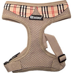 Pet Interest Plaid Mesh Σαμαράκι Σκύλου Γιλέκο Καφέ Small