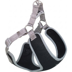 Nobby Black Mesh Reflect Σαμαράκι Σκύλου Γιλέκο Μαύρο Γκρι Small