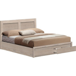 HomeMarkt Capri Κρεβάτι Ημίδιπλο Ξύλινο με Αποθηκευτικό Χώρο 120x200cm HM665.02