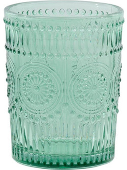 Mastershop Σετ Ποτήρια Νερού Γυάλινα Πράσινο Mint 240ml 4τμχ 03.32286