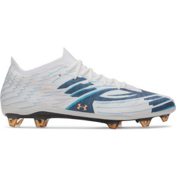 Under Armour Shadow 4 Mach Elite FG 6006234-100 Ποδοσφαιρικά Παπούτσια με Τάπες και Καλτσάκι Λευκά Μπλε