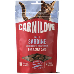 Carnilove Soft Adult Grain Free with Sardine & Strawberries 50gr
