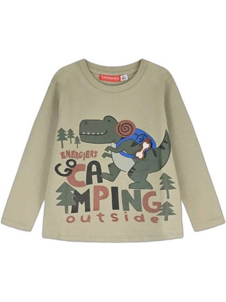 Energiers Παιδικό T-Shirt Μακρυμάνικο Μπεζ 12-126129-5