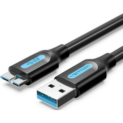 Vention COPBH Καλώδιο USB-A Male 3.0 to USB-B Micro Male 2m Black