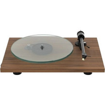 Pro-Ject T2 W Wireless Πικάπ με Προενίσχυση Wooden Finish Walnut + Sumiko Rainier