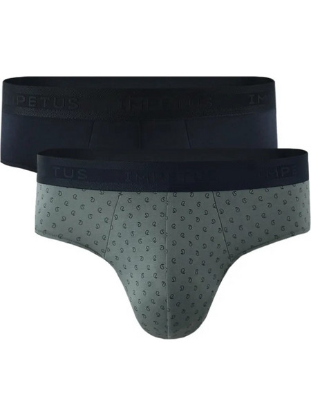 Impetus Ανδρικά Σλιπ Βαμβακερά 2Pack 1121N39P2-GN078