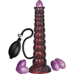 Power Monsters Voidclaw Brute Dildo με Βεντούζα 29cm Μαύρο Μπορντό