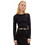 Tom Tailor Γυναικείο Χειμερινό Crop Top Μαύρο 1035391-14482