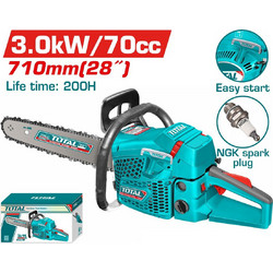Total TG5702811 Αλυσοπρίονο Βενζίνης 4hp 3000W 9.92kg με Λάμα 71cm