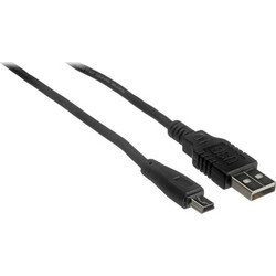 Digitus AK-300108-010-S Καλώδιο USB-A Male 2.0 to USB-B Mini Male 1m Black