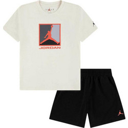Jordan Jumpman Παιδικό Σετ για Αγόρι Λευκό Μαύρο 65F478-W9J