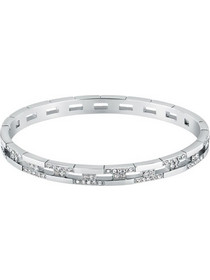 Trussardi Γυναικείο Βραχιόλι Βέργα από Ατσάλι Ασημί TJAXC68